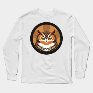 Great horned Owl Logo Long Sleeve T-Shirt